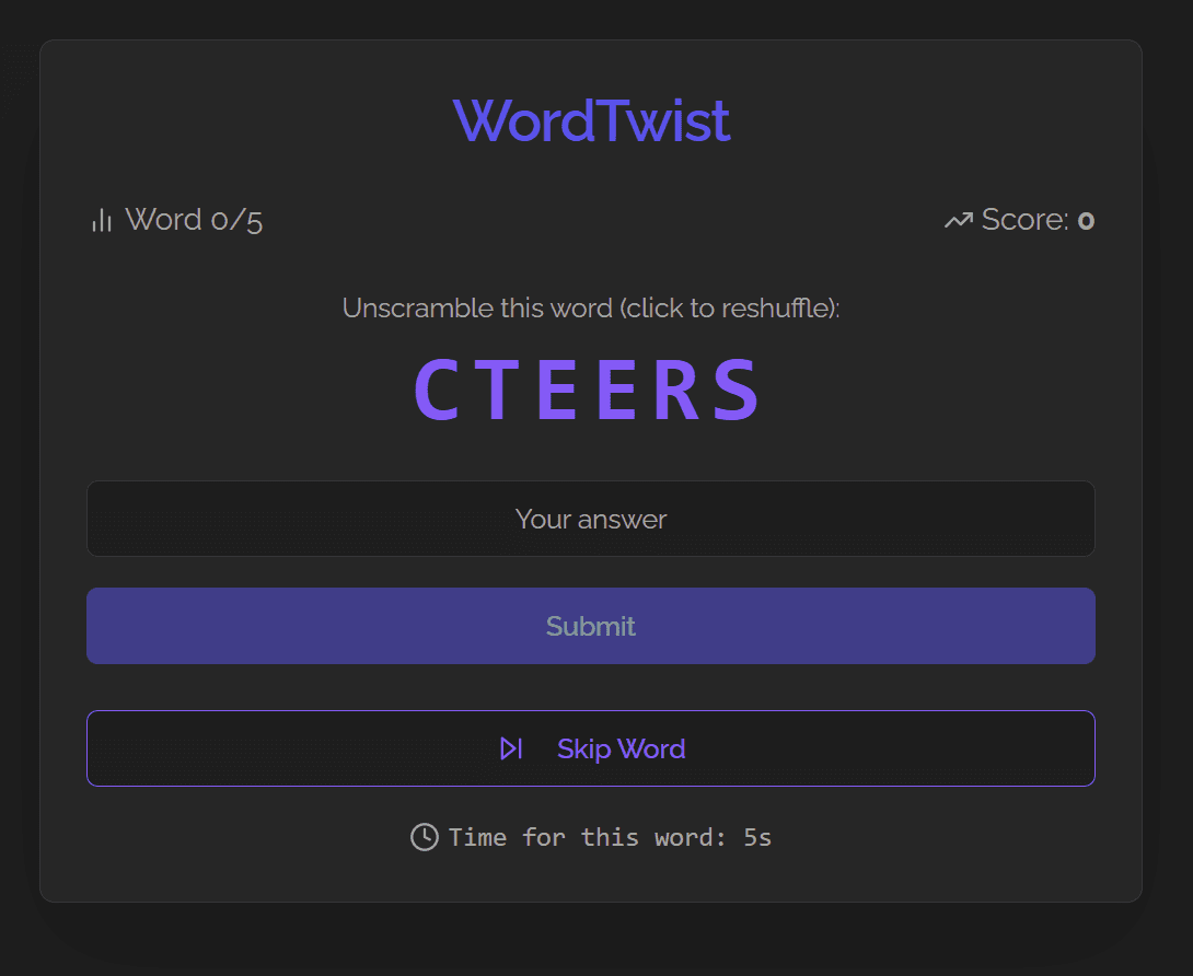 Word Twist